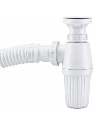Ozka Concept BADEM10 Sifon Körüklü Sökülebilir Tas'lı Temizlenebilir Mutfak Banyo Lavabo Taşı Gider Borusu Plast