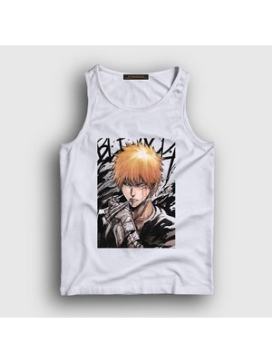 Presmono Unisex Beyaz Ichigo Anime Bleach Atlet