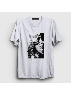 Presmono Unisex Beyaz Poster Anime Death Note T-Shirt
