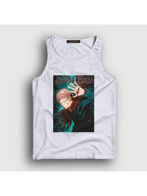 Presmono Unisex Beyaz Anime Jujutsu Kaisen Atlet