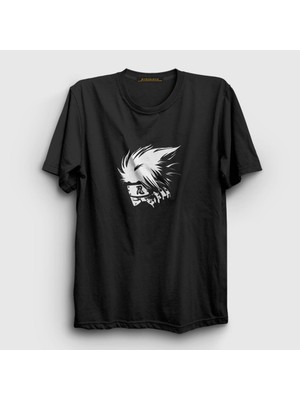 Presmono Unisex Siyah Kakashi Anime Naruto T-Shirt