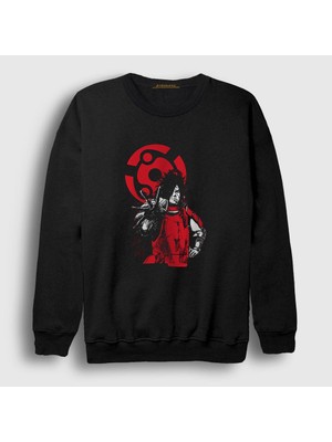 Presmono Unisex Siyah Madara Anime Naruto Sweatshirt
