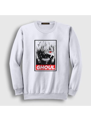 Presmono Unisex Beyaz Ghoul Anime Tokyo Ghoul Sweatshirt