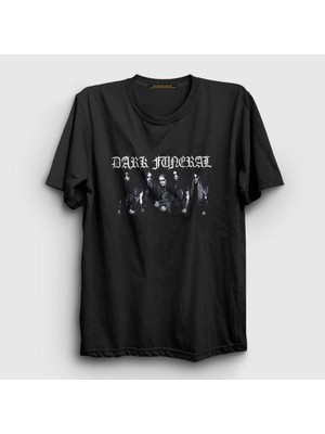 Presmono Unisex Siyah Band Dark Funeral T-Shirt