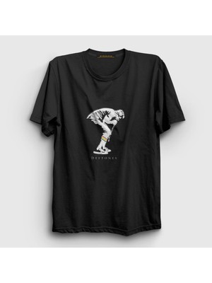 Presmono Unisex Siyah Chino Moreno Deftones T-Shirt