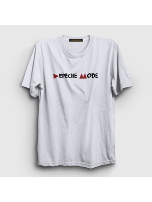 Presmono Unisex Beyaz Delta Depeche Mode T-Shirt