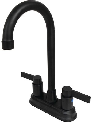 Ozka Concept Brass KB8490NDL Nuvofusion Bar Musluk, 4-3/4 Inç Emzik Erişimi, Mat Siyah