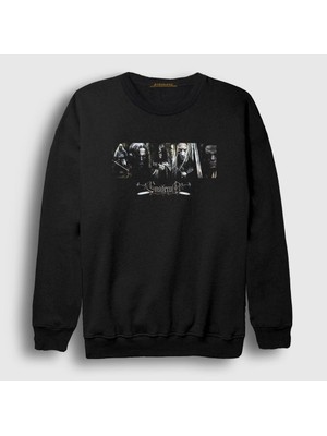 Presmono Unisex Siyah Band Ensiferum Sweatshirt