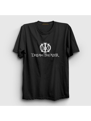 Presmono Unisex Siyah Logo Dream Theater T-Shirt