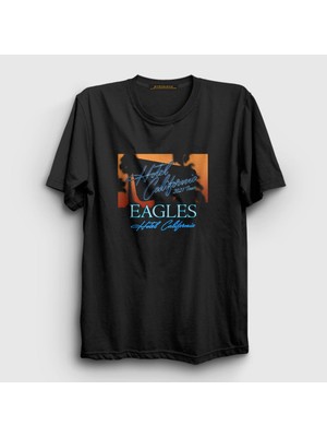 Presmono Unisex Siyah Tour Eagles T-Shirt