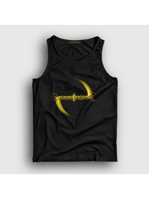 Presmono Unisex Siyah Gold Logo Evanescence Atlet