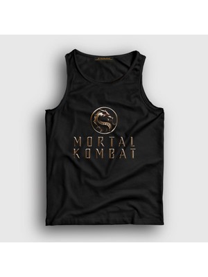 Presmono Unisex Siyah Logo V2 Mortal Kombat Atlet