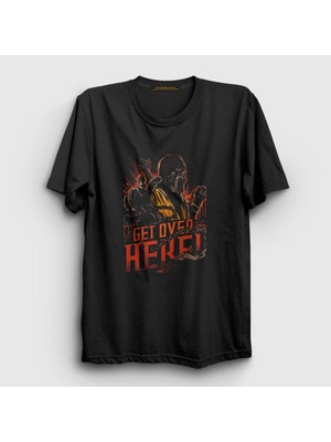 Presmono Unisex Siyah Scorpion V2 Mortal Kombat T-Shirt