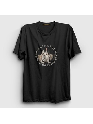 Presmono Unisex Siyah Asleep V2 Billie Eilish T-Shirt