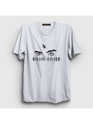 Presmono Unisex Beyaz Spider Billie Eilish T-Shirt