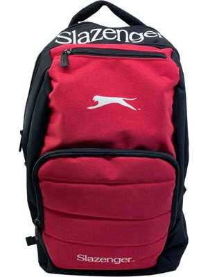 Slazenger Çok Bölmeli Kırmızı / Siyah  Sırt Çantası