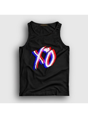 Presmono Unisex Siyah Glitch Xo The Weeknd Atlet