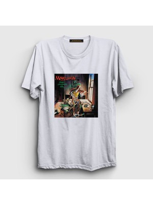Presmono Unisex Beyaz Tear Marillion T-Shirt