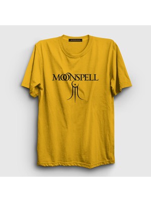 Presmono Unisex Sarı Trident Moonspell T-Shirt