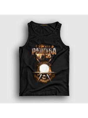 Presmono Unisex Siyah Skull Pantera Atlet