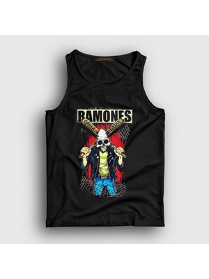 Presmono Unisex Siyah Gabba Ramones Atlet