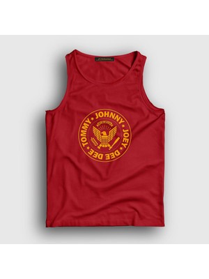 Presmono Unisex Kırmızı Logo V2 Ramones Atlet