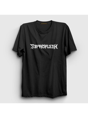 Presmono Unisex Siyah Logo V2 Septicflesh T-Shirt