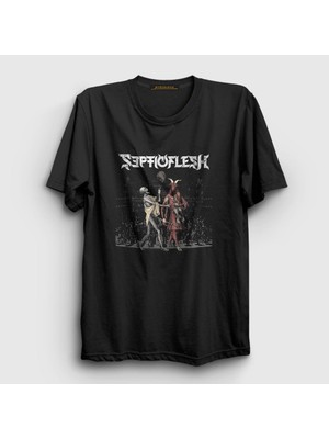 Presmono Unisex Siyah Infernus Septicflesh T-Shirt