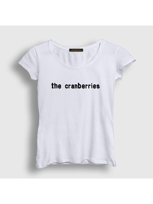 Presmono Kadın Beyaz Logo The Cranberries T-Shirt