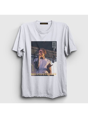 Presmono Unisex Beyaz Jesse Rutherford The Neighbourhood T-Shirt