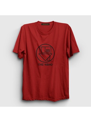 Presmono Unisex Kırmızı Logo The Neighbourhood T-Shirt