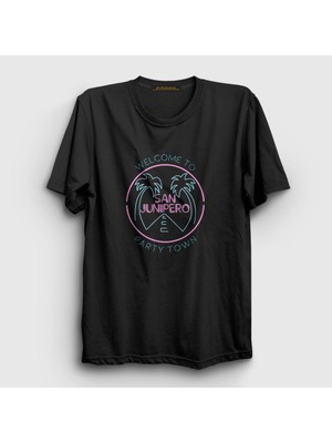 Presmono Unisex Siyah San Junipero Black Mirror T-Shirt