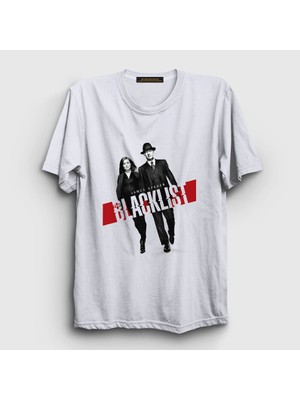 Presmono Unisex Beyaz James Spader The Blacklist T-Shirt