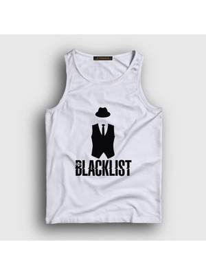 Presmono Unisex Beyaz Vest The Blacklist Atlet