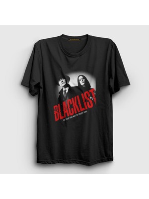 Presmono Unisex Siyah Trust The Blacklist T-Shirt