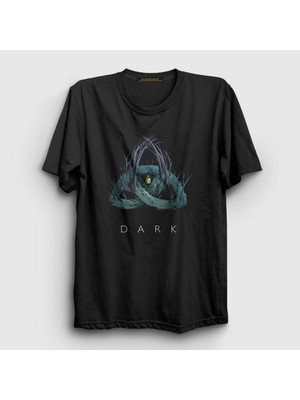 Presmono Unisex Siyah Forest Dark T-Shirt