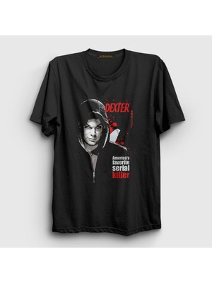 Presmono Unisex Siyah Killer Dexter T-Shirt