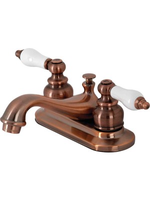Ozka Concept Brass KB606PL Restorasyon 4 "centerset Banyo Bataryası, Antik Bakır