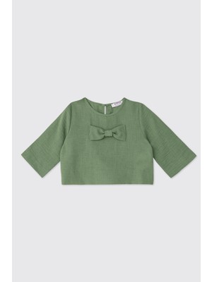 Panço Kız Bebek Mint Bluz