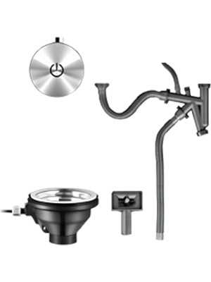 Crauf Kumandalı Otomatik Sifon Seti 9040 Tekli Sifon - Inox