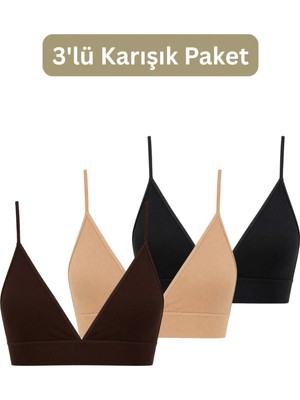 Formactive Seamless/dikişsiz Balensiz Kaplı Üçgen Askılı Örme Sütyen