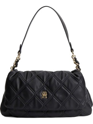 Tommy Hilfiger Siyah Kadın Omuz Çantası Th Femınıne Shoulder Bag