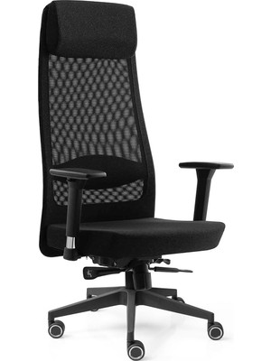 Asitan Tarsus Business Çalışma Koltuğu Kumaş Siyah
