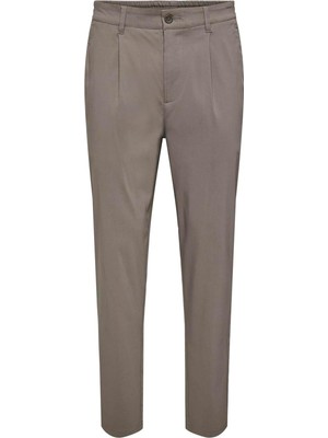 Only & Sons Erkek Onslınus Tapered Cmfrt Kahverengi Pantolon - 22038979