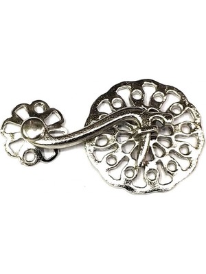 Hace Bazaar Nikel 50 Adet Zamak Çengel Kilit 56X33 mm - Yuvarlak, Karşılıklı Mobilya, Dolap, Sandık, Kutu, Kapak Çengel Kilidi
