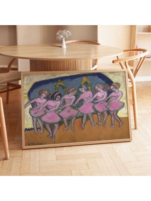 Pegziz Altı Dansçı Tablosu | Dans ve Figüratif Sanat Çerçeveli Duvar Dekoru