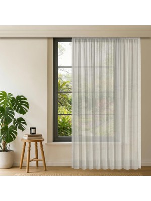 Fabric Design Lüks Ipeksi Dokulu Bambu Kırışmaz Ütü Gerektirmez Krem 225X200 Pilesiz (1 x 1)