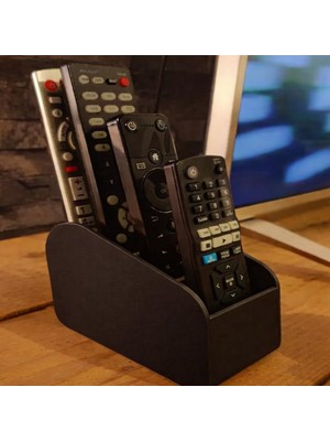 Leaf Creative Uzaktan Kumanda Tutucu Stand, 4 Bölmeli Masa Üstü Organizer