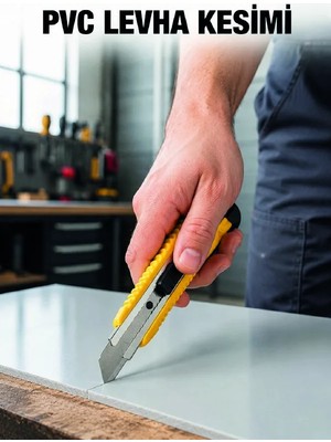 Aparim 5’li Profesyonel Metal Falçata Seti Ergonomik Saplı Çok Amaçlı Kesici Maket Bıçağı