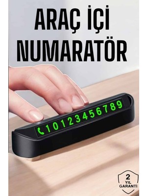 Aparim Numaralık Araç Içi Araba Araç Park Numaratör Telefon Numarası Yazma